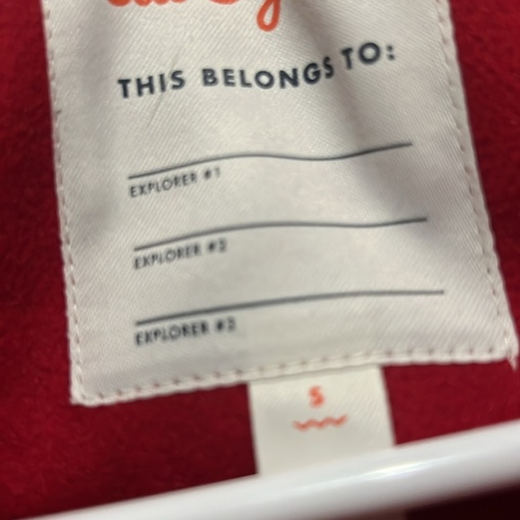 CAT & JACK RED HOODED PEA COAT - Picture 3 of 5